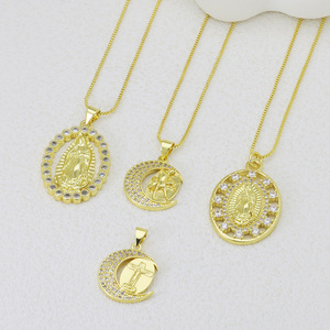 Colgantes <span class=keywords><strong>de</strong></span> latón chapado en oro <span class=keywords><strong>de</strong></span> 18 quilates HD491 <span class=keywords><strong>de</strong></span> Nuestra Señora <span class=keywords><strong>de</strong></span> <span class=keywords><strong>Guadalupe</strong></span> con incrustaciones <span class=keywords><strong>de</strong></span> circonitas, dijes <span class=keywords><strong>de</strong></span> <span class=keywords><strong>la</strong></span> <span class=keywords><strong>Virgen</strong></span> Marí<span class=keywords><strong>a</strong></span> para collares religiosos al por mayor - Product Image 3