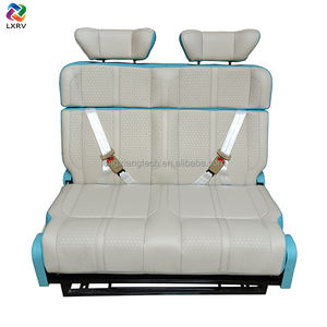 Appui-tête d'aviation en cuir nappa à poinçonnage multifonction personnalisé Siège de lit pliant pour bricolage Van RV Caravan Conversion - Product Image 1