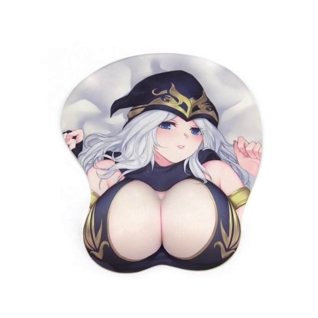 Boobs Breast Mouse Pad Custom Printed Anime Gel 3d Heat Transfer Silicon Computer Accessories Household Stock Customized Color