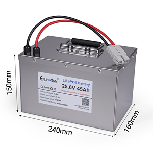 Lange levensduur 25.6V 45Ah 1152Wh LiFePO4 batterijpakket met BMS waterdichte behuizing 8S3P 32140 33140-15Ah cellen - Product Image 4