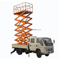 CE ISO Trabalho Acesso Plataforma Hidráulica Material Handling Truck Montado Tesoura Elevador