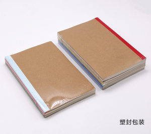 Tùy chỉnh A5 <span class=keywords><strong>Brown</strong></span> Kraft Giấy trống Bìa Saddle Stitch tập thể dục máy tính xách tay cho sinh viên - Product Image 3