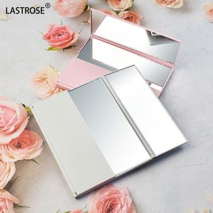 High-Definition Portable Triple Fold Plastic <b>Makeup</b> Mirror Handheld Cosmetic <b>Tool</b> - Product Image 2