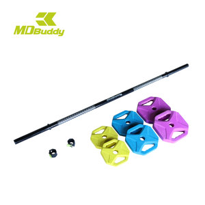 Barra de Pesas de Entrenamiento MDBuddy de 20 kg, Barra Pintada de 30 mm de Buena Calidad Personalizada con Collares - Product Image 2
