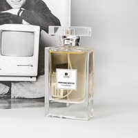 Bouteilles de parfum vides en verre de luxe personnalisées de 75ml Bouteilles de parfum vides en atomiseur Bouteilles de parfum pour voyage