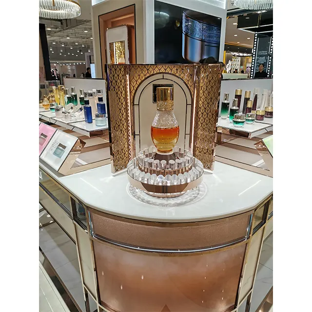 Customized retail store acrylic display cabinet for liquor store display stand