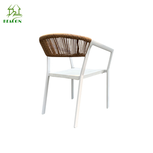 Popular barato Sillas De Patio marco blanco de aluminio apilable sillas monobloque precio - Product Image 5