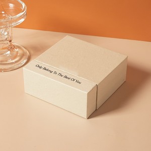 <b>Thin</b> 2mm Kraft Cardboard Drawer for Jewelry and Calendar Gift Packaging UV Advantageous Sliding Box with Embossing Printing - Product Image 6