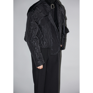 Nouvelle veste d'hiver de style haut de gamme pour hommes-<span class=keywords><strong>Manteau</strong></span> <span class=keywords><strong>noir</strong></span> <span class=keywords><strong>court</strong></span> au design unique - Product Image 3