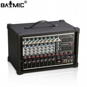 Mezclador de Audio Profesional de 8 Canales con Caja Amplificadora de Potencia para DJ, Hogar, KTV y Espectáculos - Product Image 2