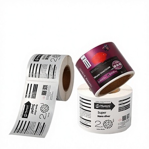 Autocollants et étiquettes adhésifs en vinyle imperméables personnalisés en usine, impression offset de forme, pour emballages de médicaments et produits de santé en rouleau, imprimables - Product Image 1