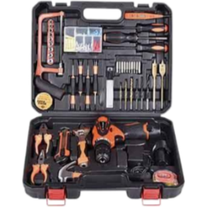 XTXS BYD-117 <span class=keywords><strong>Coffret</strong></span> à outils en acier inoxydable pour <span class=keywords><strong>batterie</strong></span> lithium-ion, 117 pièces, avec porte-embouts rigide et poignées – Boîte à outils personnalisable OEM - Product Image 1