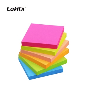 3colorstationery ชุดกระดาษโน้ตแบบมีกาวในตัว 8 แพ็ค ขนาด 3x3 นิ้ว สีสันสดใส ใช้งานง่าย สำหรับบ้านและสำนักงาน ทำจากกระดาษ - Product Image 1