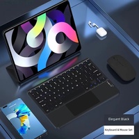 Compatible avec le combo clavier-souris ergonomique sans fil éclairé, contrôle tactile, tablettes rechargeables