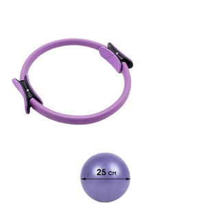 Kit Pilates per Principianti all'Ingrosso per Esercizi Yoga, Stampa Logo Personalizzata, Eco-Friendly, Anello Yoga Fitness, Mini Palla, Bande Elastiche in Tessuto per Glutei - Product Image 4