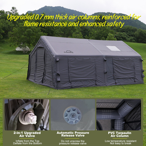 Coody Familia 17.2 Tente Gonflable Air - Grise <span class=keywords><strong>de</strong></span> Haute Qualité Portable pour <span class=keywords><strong>Camping</strong></span> 4 Saisons - Product Image 6