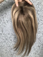 Rambut Palsu NL Invisible Lace Hair Topper Clip-in Toupee Indian Remy Hair Extensions Produk Grosir Bernapas 100% Rambut Asli Manusia