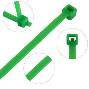 bridas de poliamida de 4,<b>8</b> x <b>350</b> mm (30 unidades), color verde, ideales para organizar cables y fijar elementos en proyectos de - Product Image 3