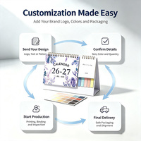 Calendrier A5 avec diviseurs, calendriers de l'Avent, calendrier promotionnel, personnalisable pour les cadeaux de bureau, cadeaux photo, impression personnalisée