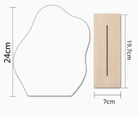 Degao Modern Design Style Customizable Thickness Layout Sample Processing Mirror Table Lens Irregular Cutting Glass Decorative