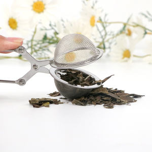 Hot Selling Eco-Friendly Metal Mesh Ball <strong>Tea</strong> <strong>Stainer</strong> with Handle Utensil Filter - Product Image 4