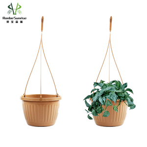 Tongronbo — jardinière ronde suspendue en plastique, de haute qualité, pour le jardin, la maison - Product Image 2