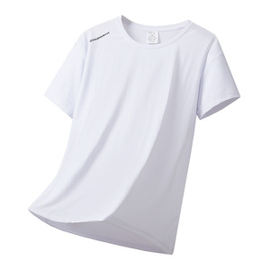 Camiseta Deportiva de Secado Rápido para Hombre, Manga Corta, Corte Regular, Verano, Unisex, Cuello Redondo, Poliéster/Algodón 300g con Etiqueta - Product Image 2