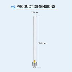 Antena Wifi para Exteriores de 2.4G 5.8G 15dbi, Largo Alcance de 50km, Antena de Comunicación de Alto Rendimiento 17103B, Antena 5G 4G - Product Image 6