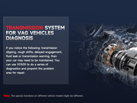 Lecteur de code VAG ANCEL VD500, outil de diagnostic de tous les systèmes pour Volkswagen, Audi, Skoda, Seat avec mise à jour gratuite à vie
