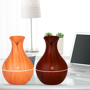 Difusor ultrasónico de aromas en madera, de siete colores humidificador de aire con luz LED, difusor de fragancia silencioso - Product Image 1