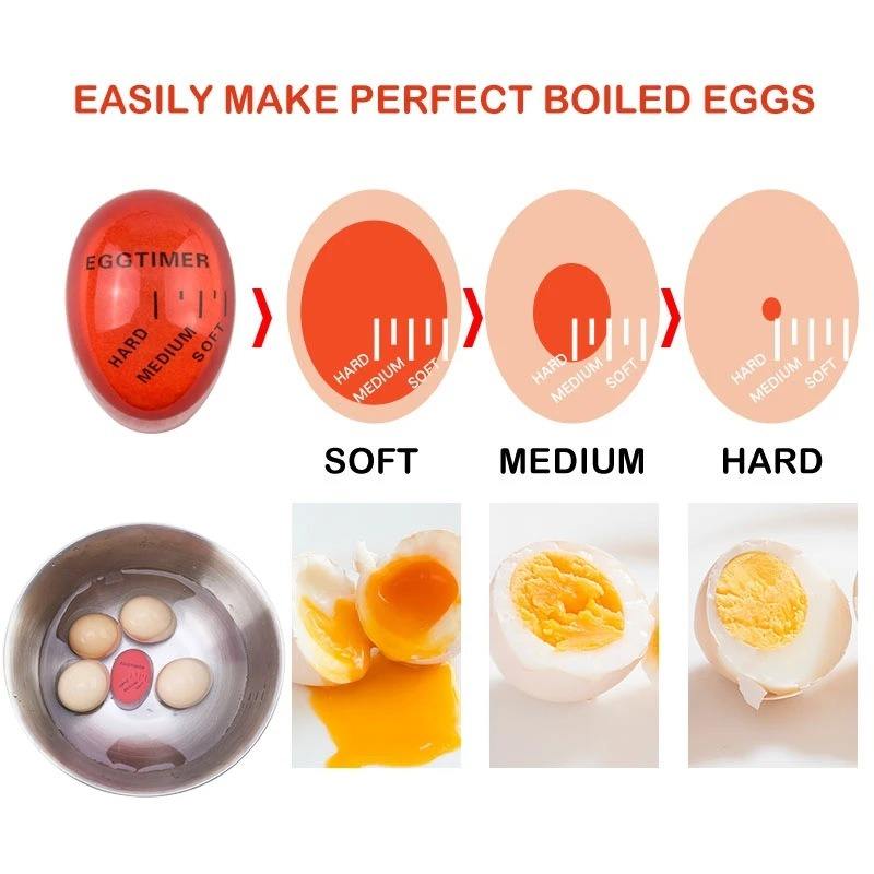 Kitchen Accessories Soft Hard Boiled Egg Timer Boil Color Changing Egg Kitchen Timers