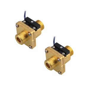 สวิตช์การไหลของของเหลวทองเหลืองแบบ FS-5C เร็ว G1/2 3/4 "นิ้ว2LPM IP67สองสาย/3LPM 220V - Product Image 1