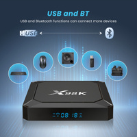 X98K Android 13.0 TV BOX RK3528 8K 1080P Receptor de TV con Video, Wifi 2.4G y 5.8G, Compatible con WiFi6, HDR10+, Android TV Box Set Top Box