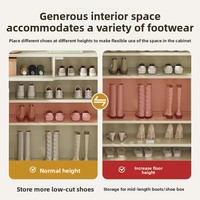 Nouvelle armoire à chaussures en bambou, style minimaliste moderne, rangement pour la maison, entrée, couloir, escalier, étagère à chaussures