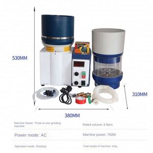 Machine à polir les bijoux entièrement automatique 3 en 1 de 6 L pour l'élimination de la rouille et le polissage de l'or et de l'argent - Product Image 5