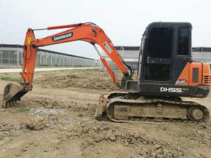 Excavatrice hydraulique d'occasion Doosan DH55, modèle 2023, poids opérationnel 5250 kg, 1000 heures, PLC, construction routière - Product Image 2