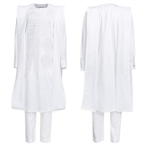 Ensemble chemise et <span class=keywords><strong>pantalon</strong></span> à manches longues, tenue Dashiki Ankara mode musulmane, aïd Mubarak, Agbada africain pour hommes, costume <span class=keywords><strong>Boubou</strong></span>, 2022 - Product Image 4