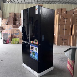 Ventes directes du fabricant <span class=keywords><strong>réfrigérateur</strong></span> refroidi par air à miroir noir à quatre portes croisées 481L litre - Product Image 3