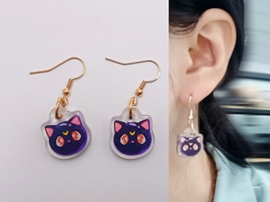 Groothandel Custom Cartoon Anime Acryl Oorbellen Schattig Meisje Transparant Acryl Hars Oorbel Als Sieraden - Product Image 4