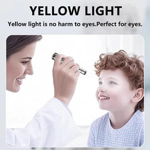 Lampe torche médicale à lumière blanche et jaune, stylo lumineux pour examen du nez, de la gorge, des oreilles, des yeux, ORL, lampe torche rechargeable pour infirmières, stylo lumineux <span class=keywords><strong>LED</strong></span> - Product Image 3