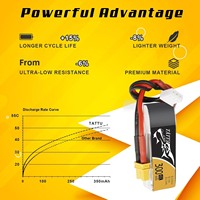 بطارية ليثيوم TATTU 4 من TATTU c ، V mAh 2S 45s مع قابس XT30 لطائرة سباق Emax Babyhawk Micro FPV رباعية الطائرة