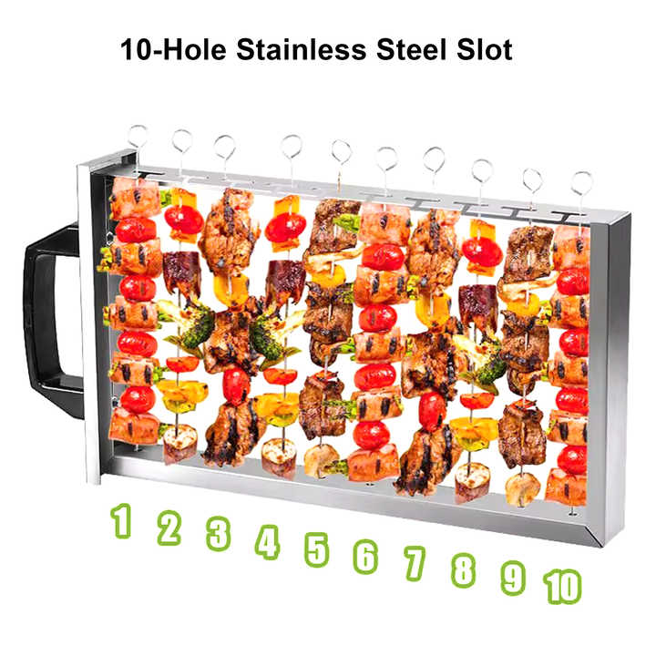 Automatic Rotating Barbecue Grill Kebab Machine Household Smokeless ...