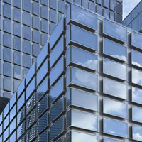 Sistema de Fachada de Vidrio con Doble Acristalamiento y Pared Cortina de Aluminio, Características Anti-Rayaduras, Ignífugas y Ecológicas para Arquitectura Moderna