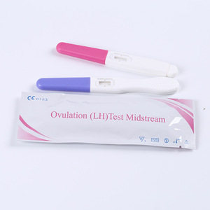 Prueba de ovulación LH tipo bolígrafo para detección temprana del embarazo, kit de diagnóstico con certificación CE, color rosa - Product Image 1