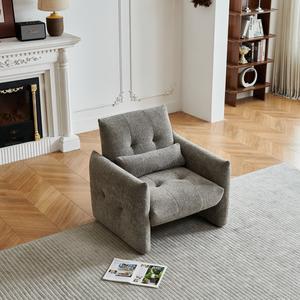 Canapé d'angle moderne en tissu velours, cadre en bois, fauteuil rembourré pour appartement, hôtel, chambre à coucher, salon - Product Image 5