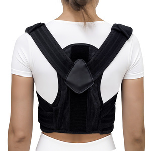 Nueva venta al por mayor de tela de malla ajustable transpirable Corrector de <span class=keywords><strong>postura</strong></span> de columna vertebral jorobada correa trasera cinturones de soporte para hombres - Product Image 3