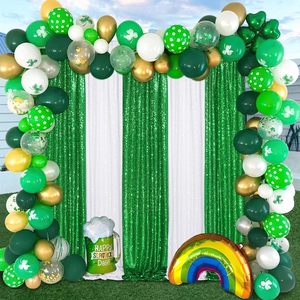 Rideau en velours de luxe Rideaux occultants pour décoration de chambre à coucher Vert - Product Image 3