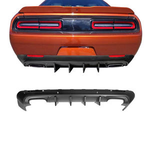 Nouveau diffuseur de pare-chocs arrière en plastique noir mat style V1 avec découpes pour crochet de remorquage pour Dodge <span class=keywords><strong>Challenger</strong></span> 15-23 – Ventes flash usine - Product Image 1