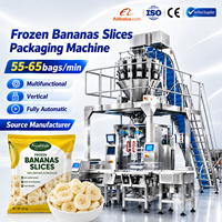 Multifunctionele automatische verticale vorm-vul-seal verpakkingsmachine voor diepvries bananenplakjes
