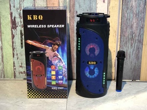 Karaoke portátil Altavoz Bluetooth profesional con pantalla de tubo digital Radio de música baja para fiesta en casa KTV - Product Image 2